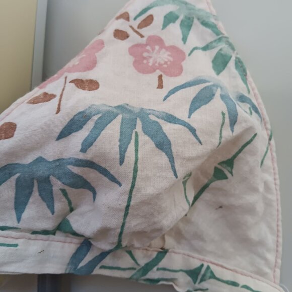 Women's Small Vintage Floral Halter Bikini Top Boho Hippie Adjustable 1970's - Picture 7 of 9